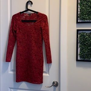 Talula Clarendon red lace dress